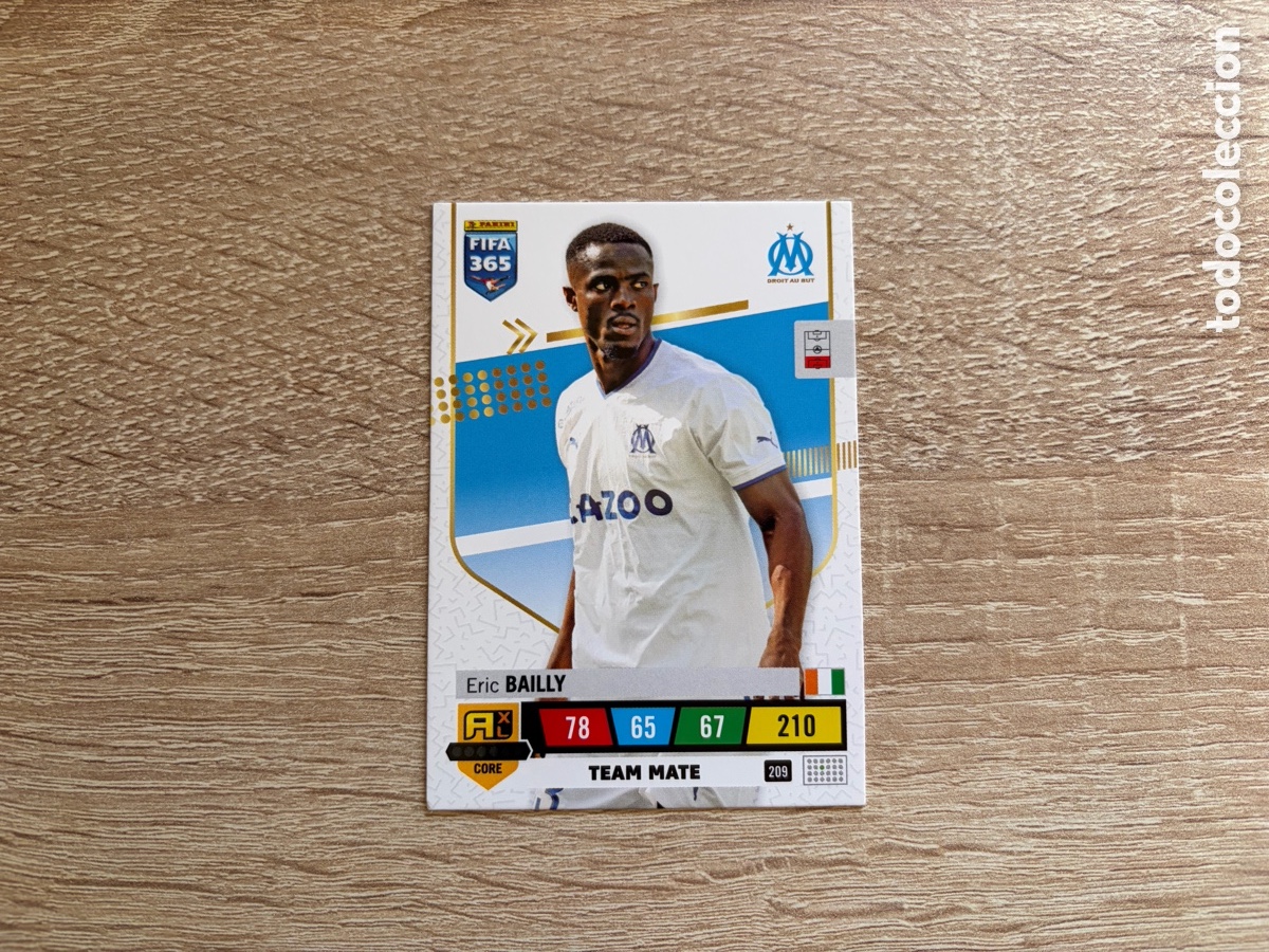 Cromos de f&uacute;tbol: 209 ERIC BAILLY ADRENALYN XL FIFA 365 2023 OLYMPIQUE DE MARSEILLE