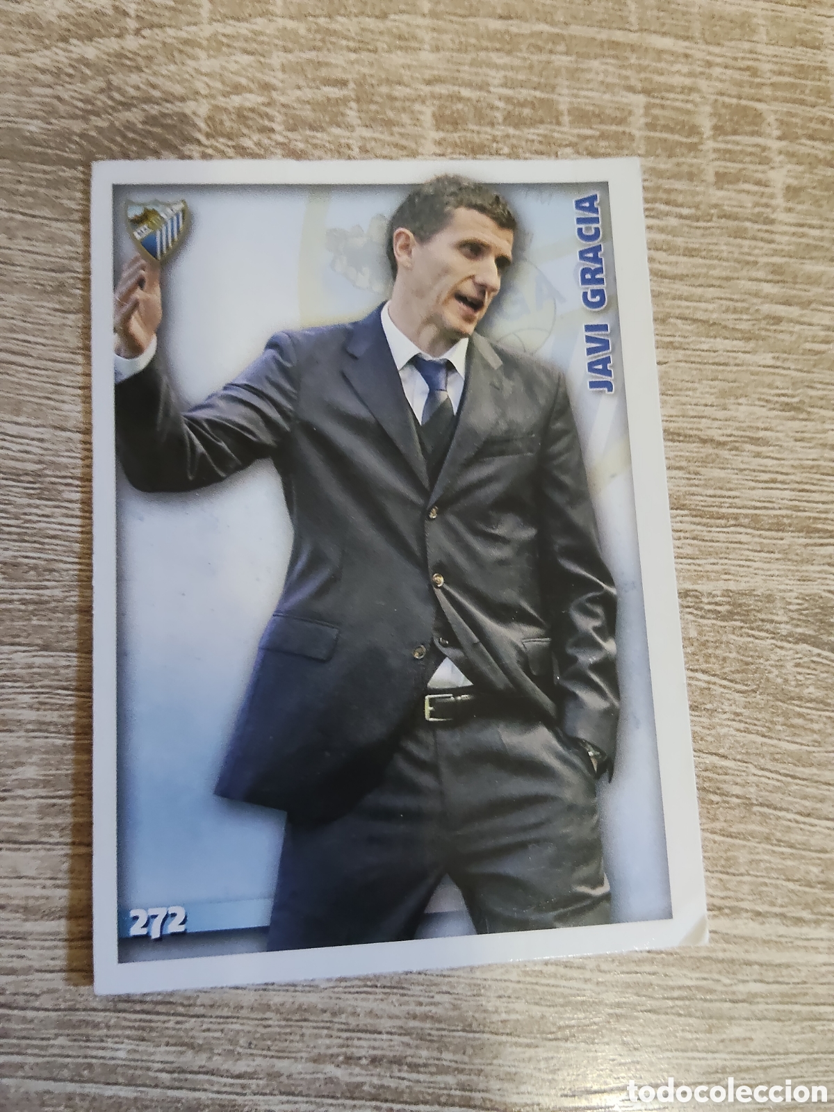 Cromos de f&uacute;tbol: Mundicromo las fichas de la liga 2015 272 Javi Gracia M&aacute;laga