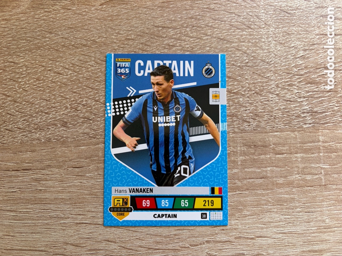 Cromos de f&uacute;tbol: 38 HANS VANAKEN ADRENALYN XL FIFA 365 2023 CLUB BRUGGE CAPTAIN