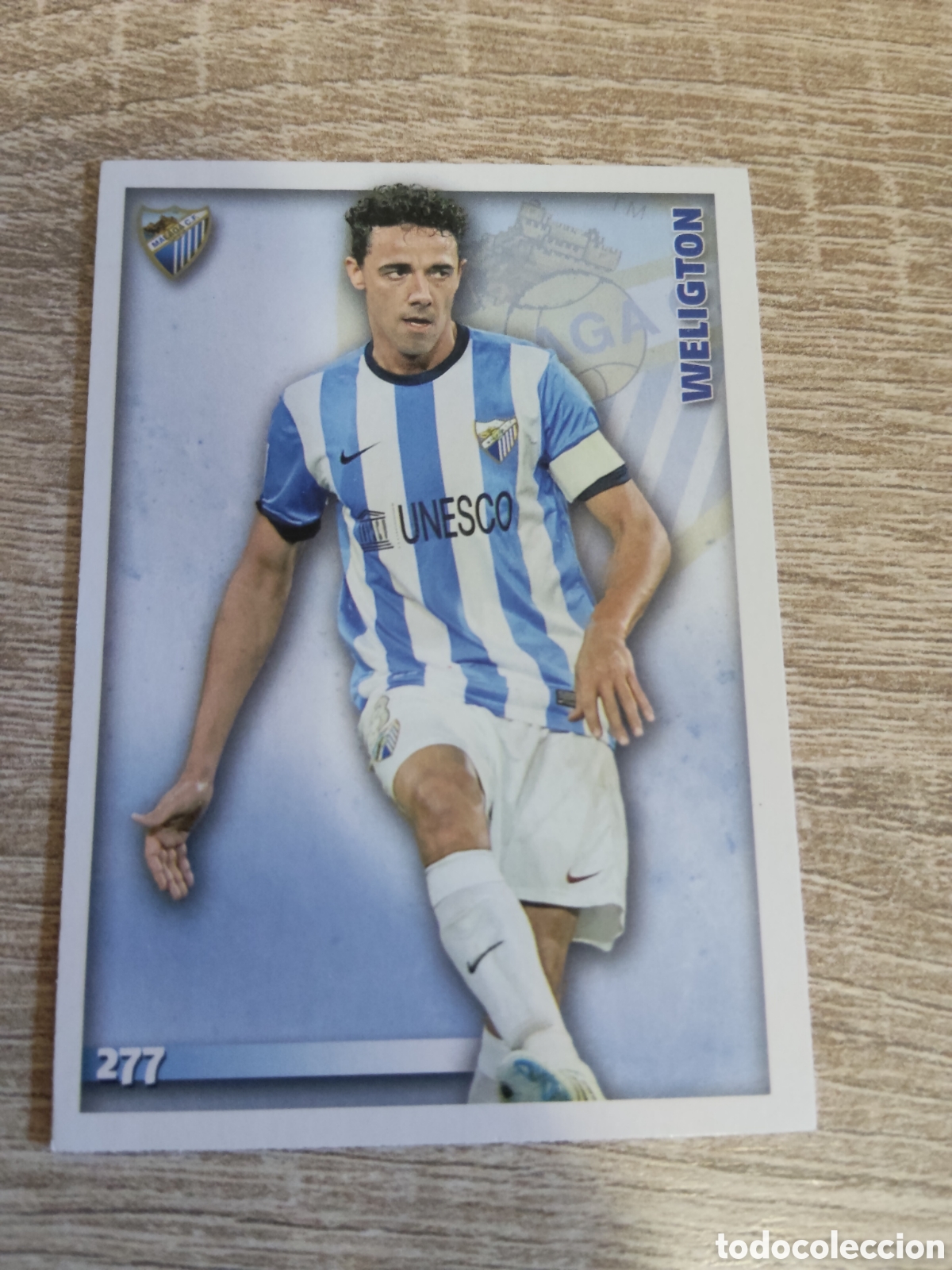 Cromos de f&uacute;tbol: Mundicromo las fichas de la liga 2015 277 Weligton M&aacute;laga