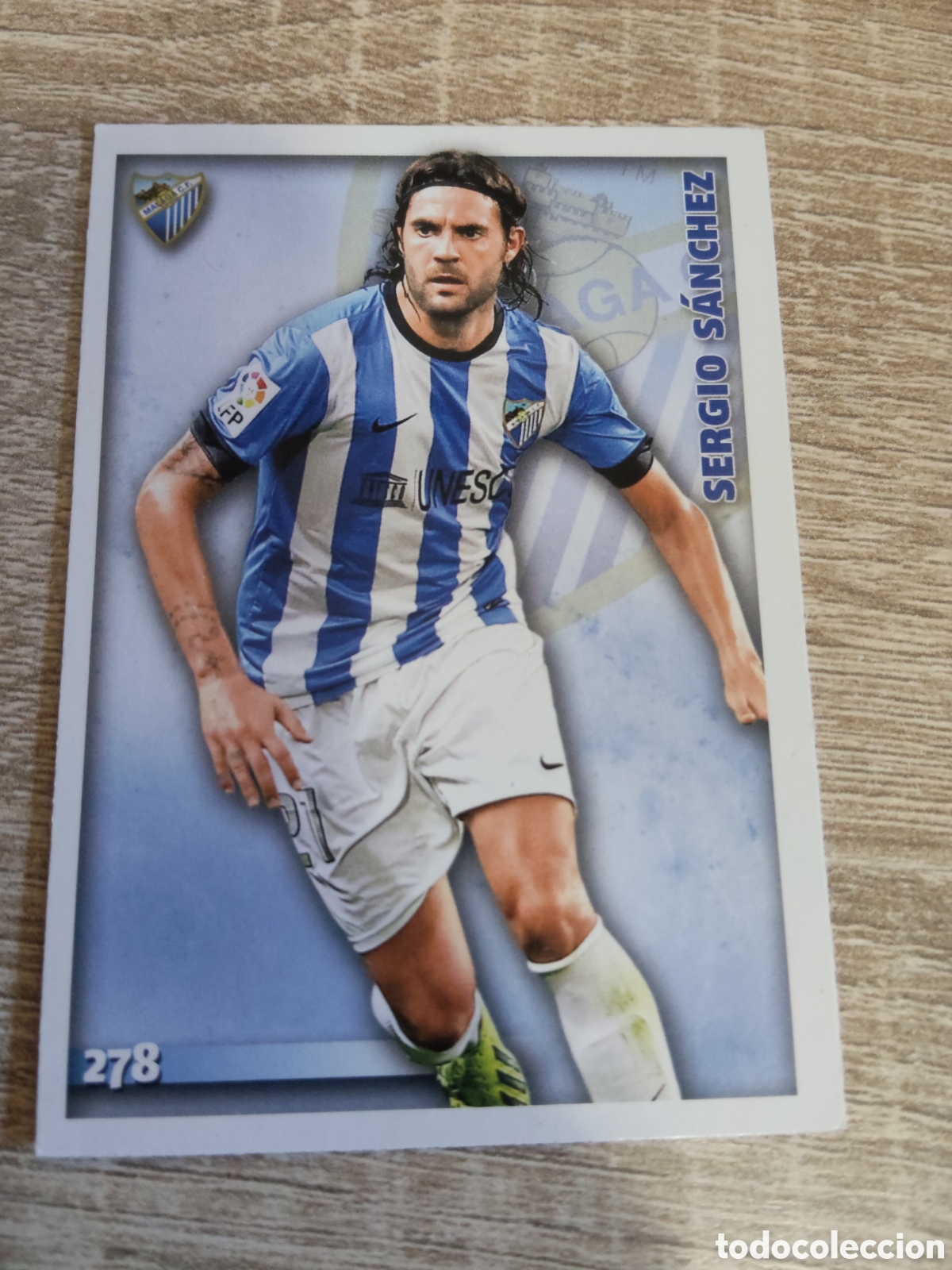 Figurine di Calcio: Mundicromo las fichas de la liga 2015 278 Sergio S&aacute;nchez M&aacute;laga