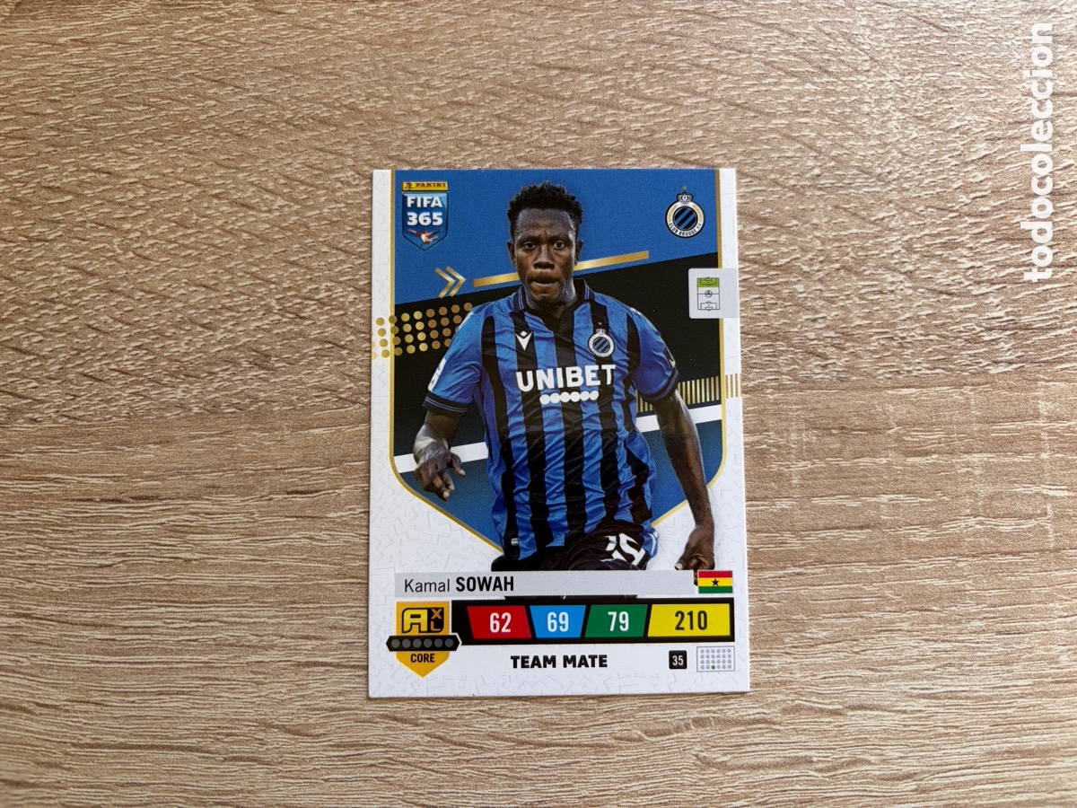Figurine di Calcio: 35 KAMAL SOWAH ADRENALYN XL FIFA 365 2023 CLUB BRUGGE