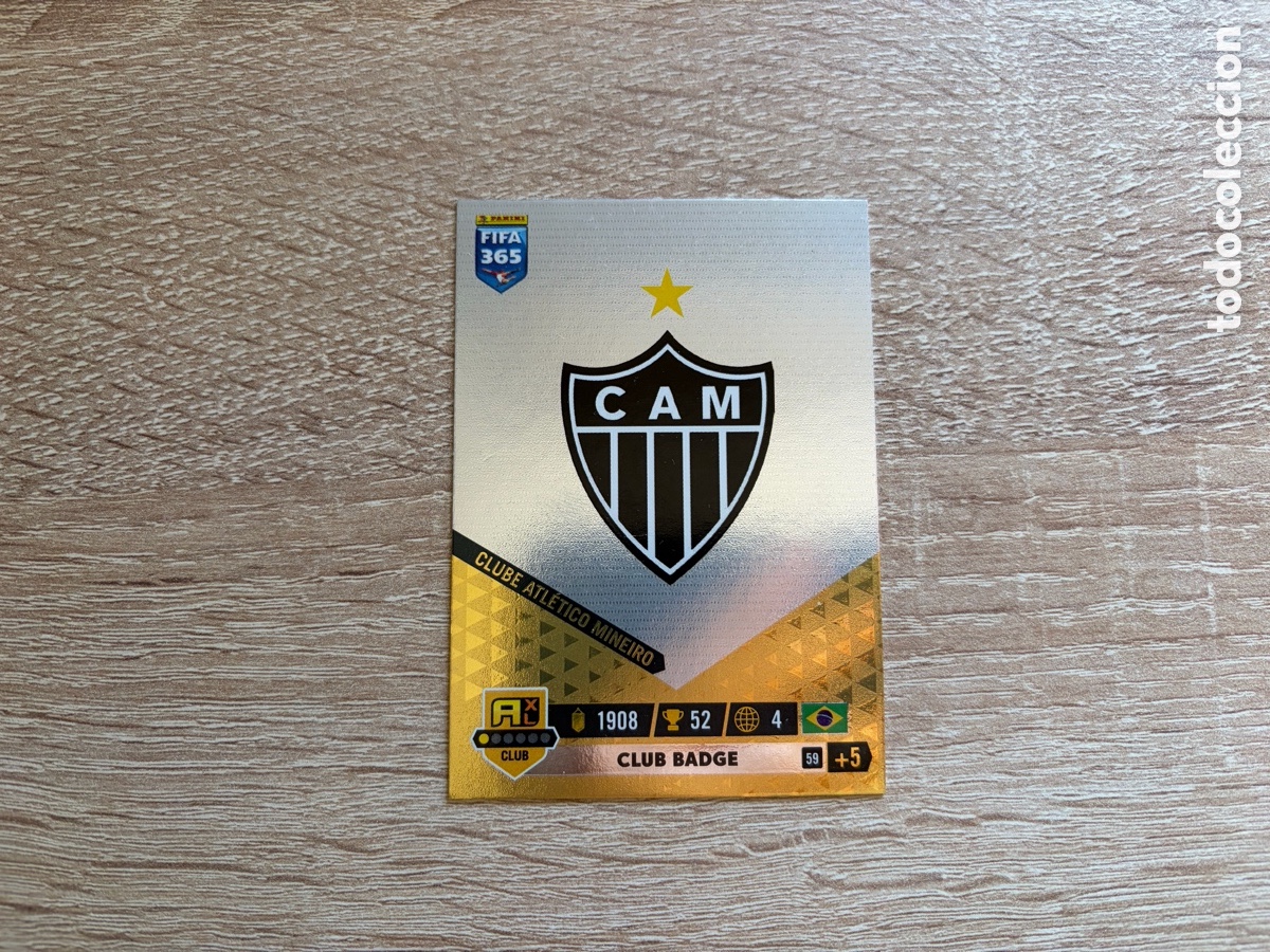 Cromos de f&uacute;tbol: 59 CLUB BADGE ADRENALYN XL FIFA 365 2023 CLUBE ATL&Eacute;TICO MINEIRO
