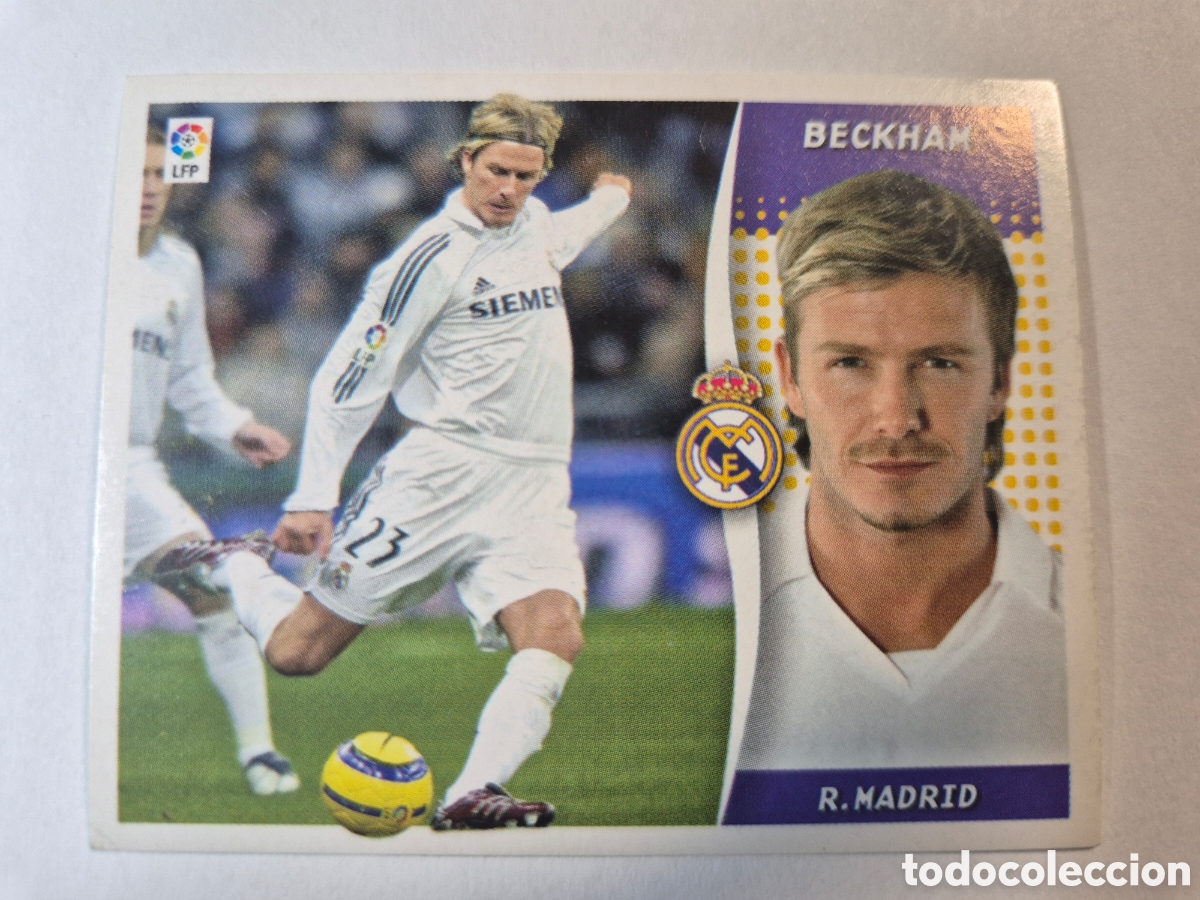 Cromos de f&uacute;tbol: Beckham liga 2006-2007 nuevo