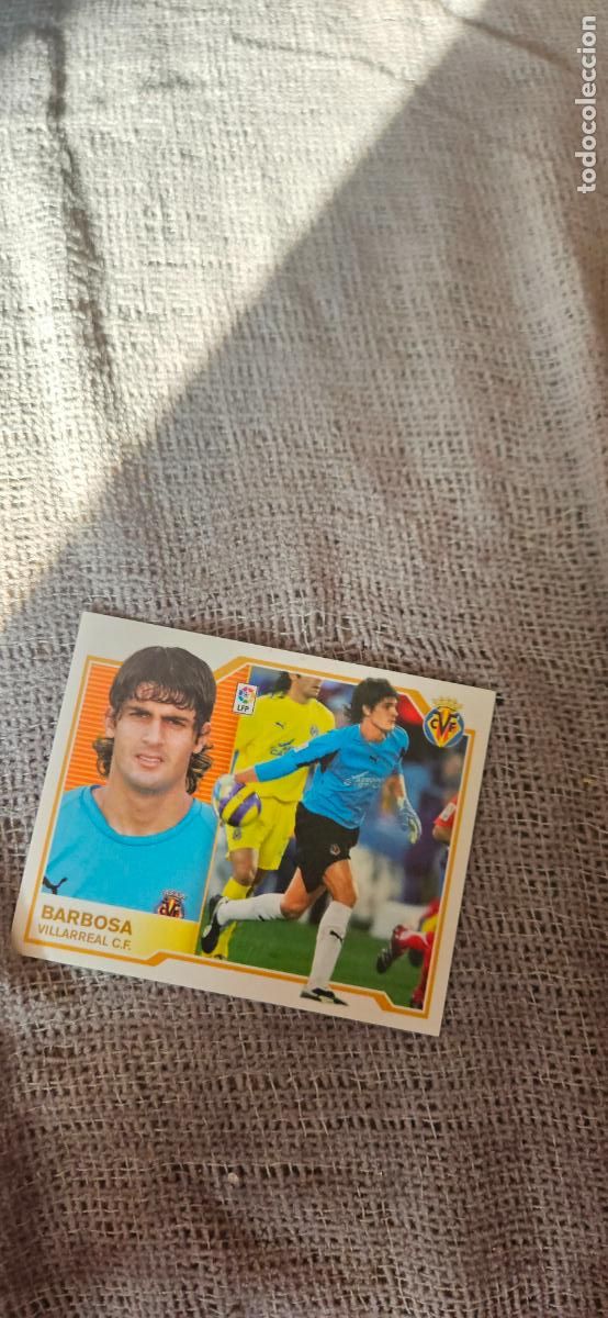 Cromos de f&uacute;tbol: barbosa � Villarreal � LIGA ESTE 2007 2008 07 08 sin pegar