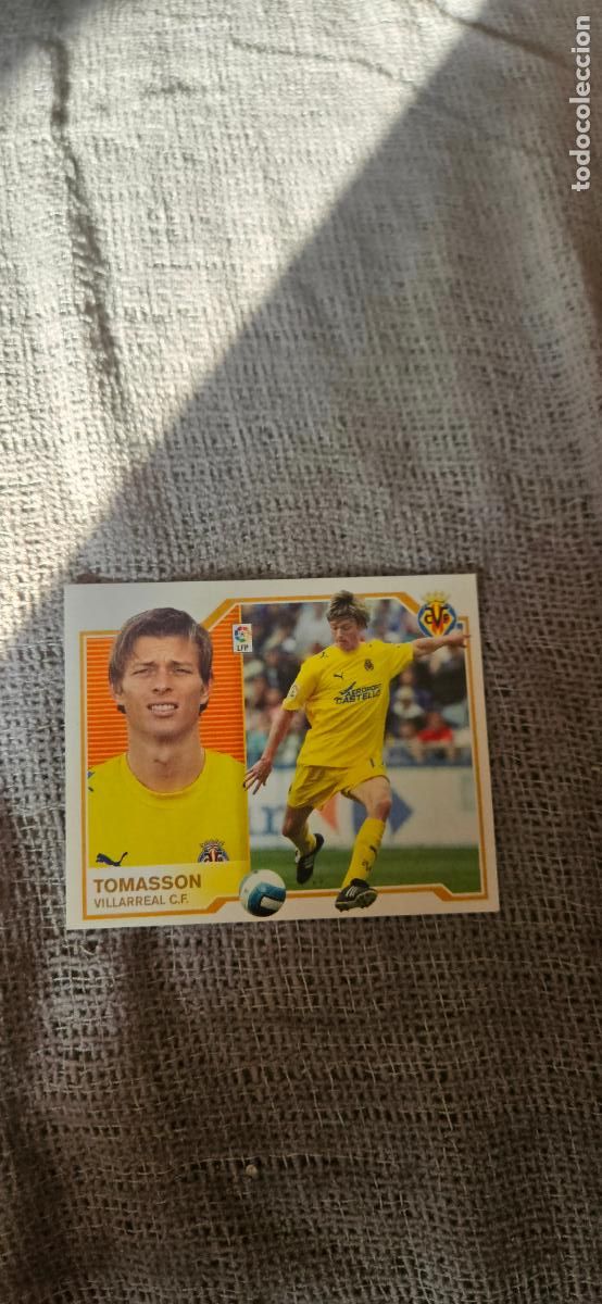 Cromos de f&uacute;tbol: tomasson � Villarreal � LIGA ESTE 2007 2008 07 08 sin pegar