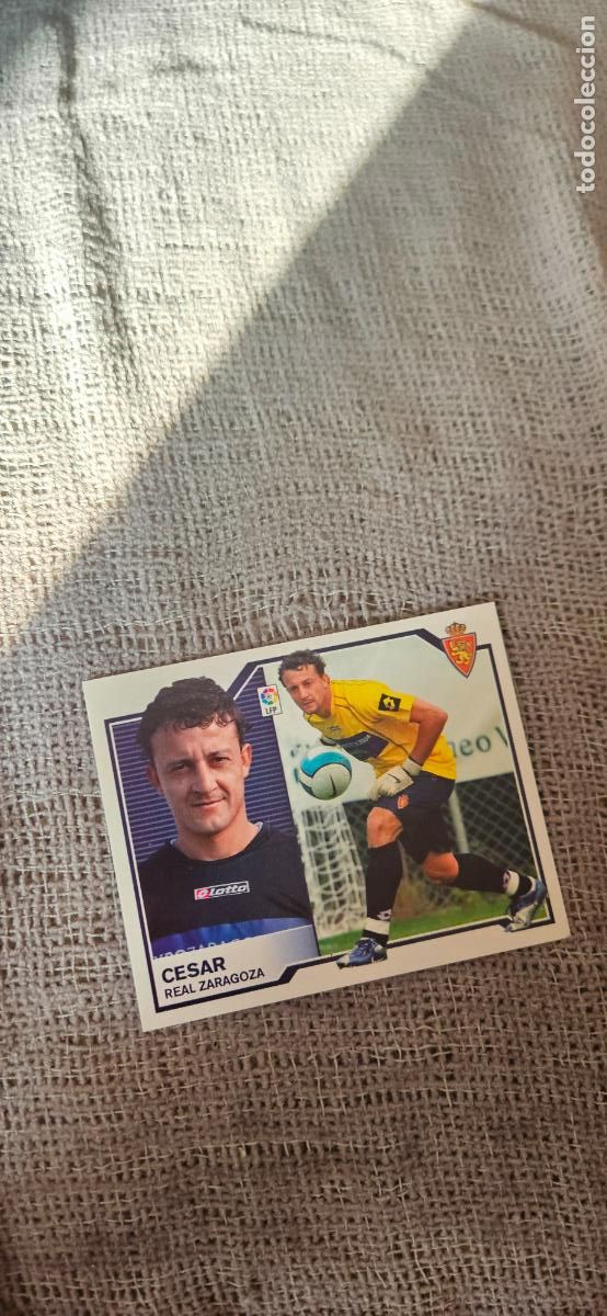 Cromos de Futebol: C&eacute;sar � Zaragoza � LIGA ESTE 2007 2008 07 08 sin pegar