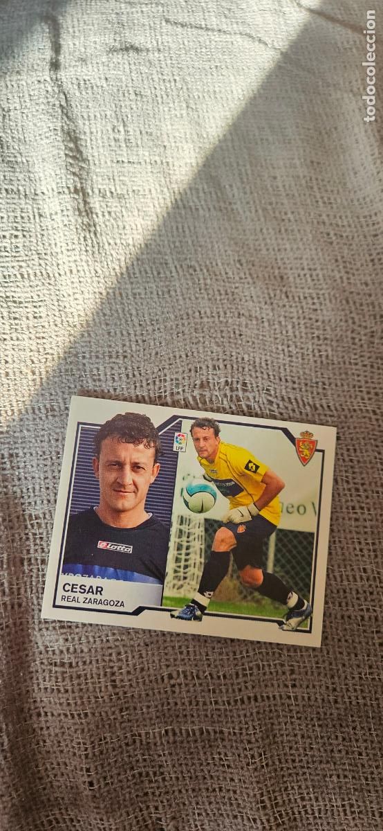 Cromos de Futebol: C&eacute;sar � Zaragoza � LIGA ESTE 2007 2008 07 08 sin pegar