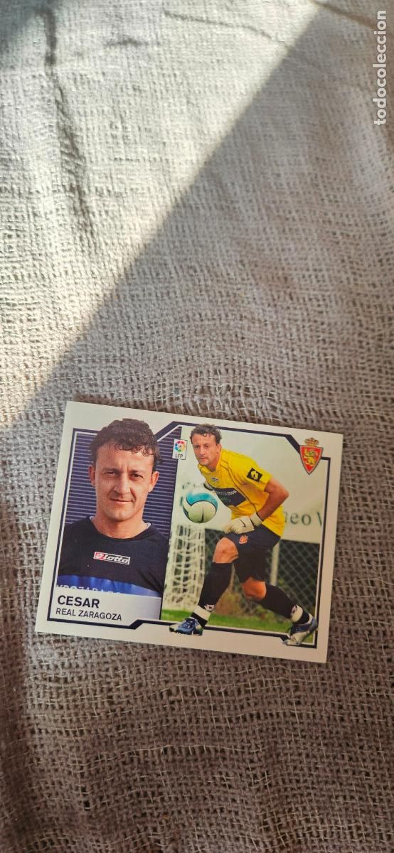 Cromos de Futebol: C&eacute;sar � Zaragoza � LIGA ESTE 2007 2008 07 08 sin pegar