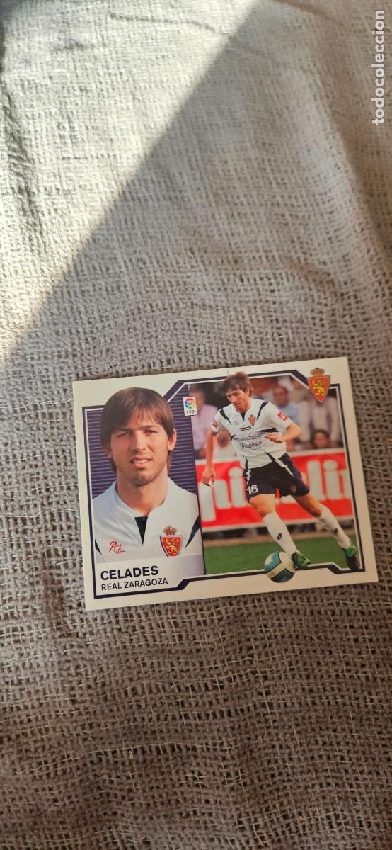 Cromos de Futebol: Celades � Zaragoza � LIGA ESTE 2007 2008 07 08 sin pegar