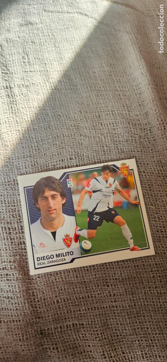 Cromos de Futebol: Diego milito � Zaragoza � LIGA ESTE 2007 2008 07 08 sin pegar
