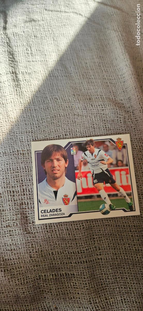 Cromos de Futebol: Celades � Zaragoza � LIGA ESTE 2007 2008 07 08 sin pegar