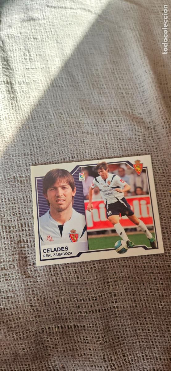 Cromos de Futebol: Celades � Zaragoza � LIGA ESTE 2007 2008 07 08 sin pegar