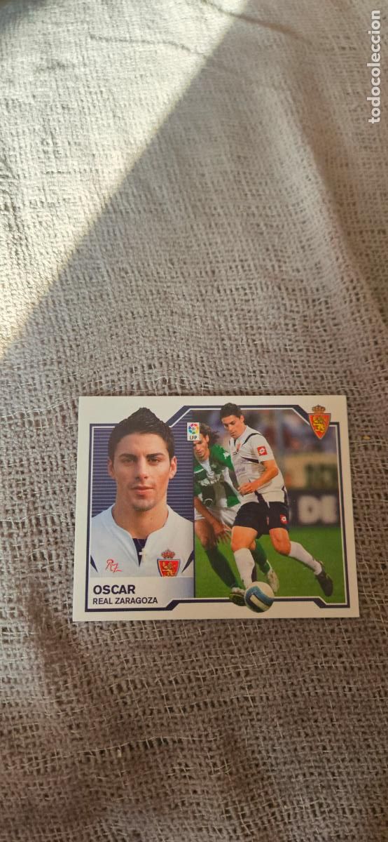 Cromos de Futebol: Oscar � Zaragoza � LIGA ESTE 2007 2008 07 08 sin pegar