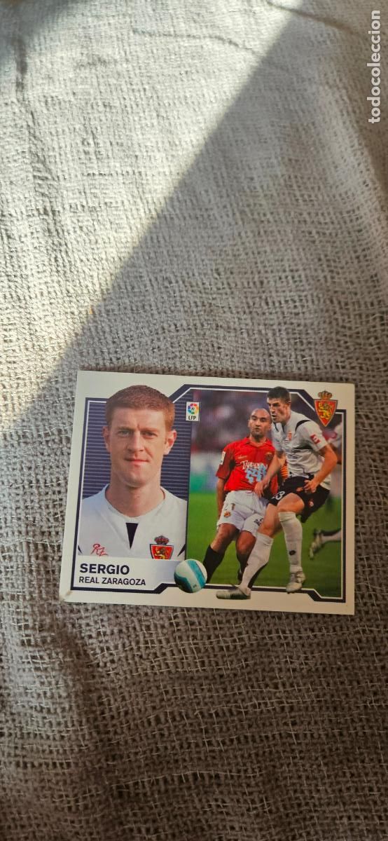 Cromos de Futebol: sergio � Zaragoza � LIGA ESTE 2007 2008 07 08 sin pegar