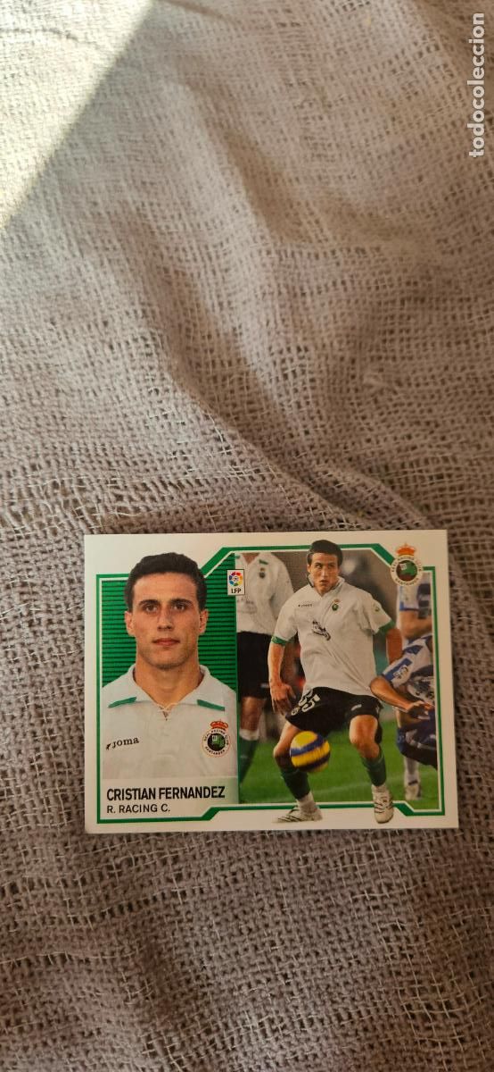 Cromos de Futebol: Christian Fern&aacute;ndez � Racing de Santander � LIGA ESTE 2007 2008 07 08 sin pegar