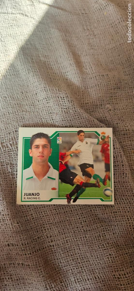 Cromos de Futebol: juanjo � Racing de Santander � LIGA ESTE 2007 2008 07 08 sin pegar