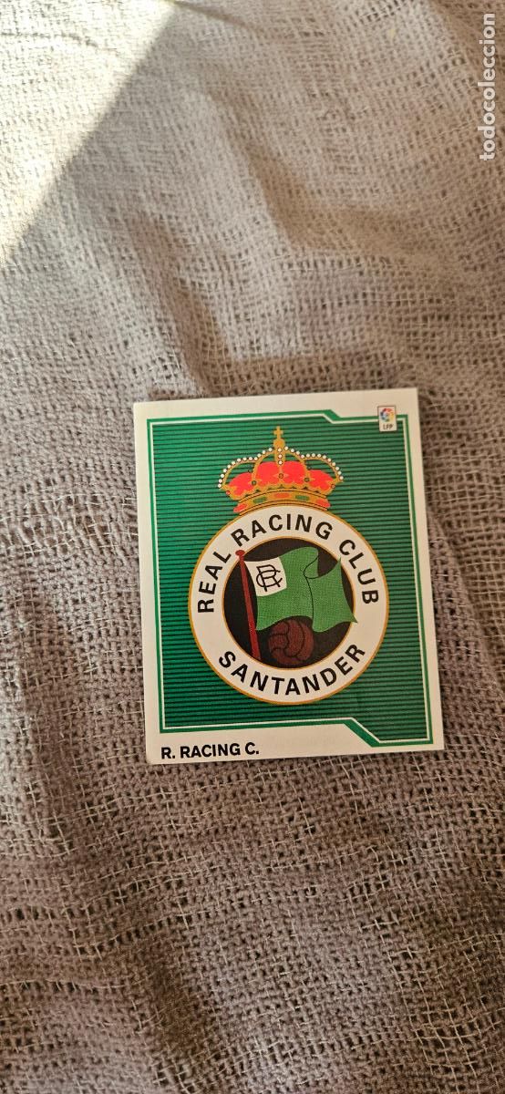 Cromos de Futebol: escudo � Racing de Santander � LIGA ESTE 2007 2008 07 08 sin pegar