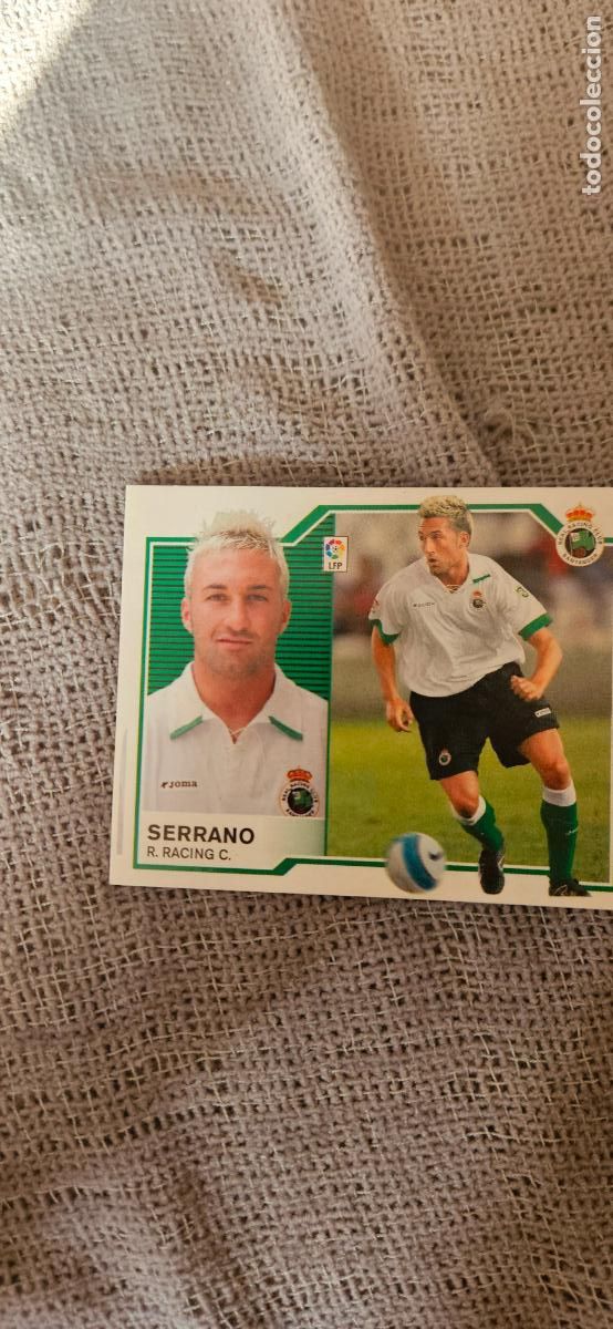 Cromos de Futebol: SERRANO � Racing de Santander � LIGA ESTE 2007 2008 07 08 sin pegar