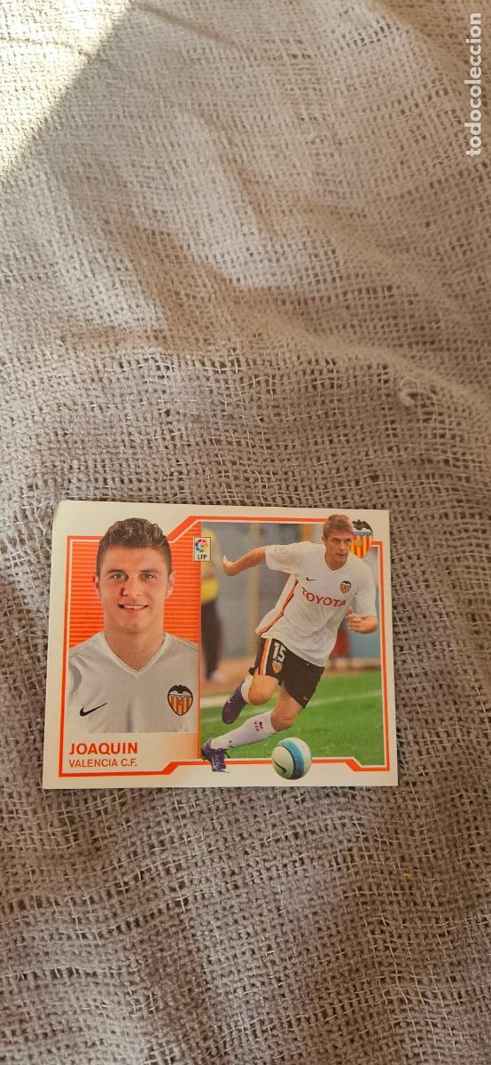 Cromos de Futebol: Joaqu&iacute;n � Valencia � LIGA ESTE 2007 2008 07 08 sin pegar