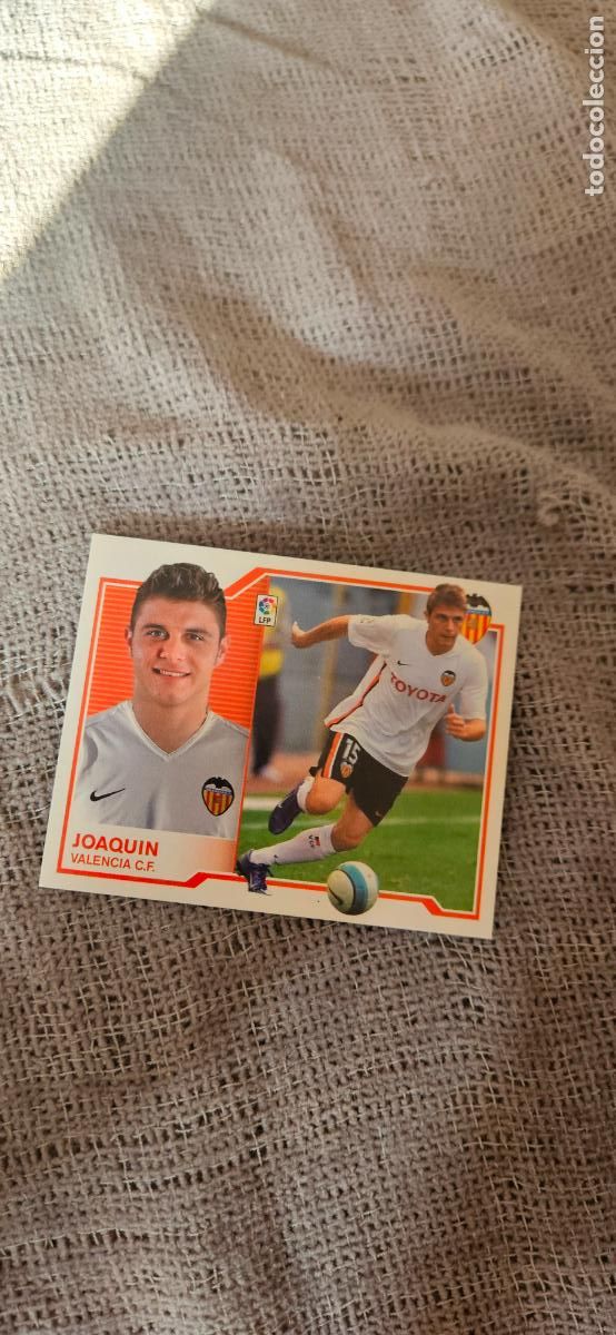 Cromos de Futebol: Joaqu&iacute;n � Valencia � LIGA ESTE 2007 2008 07 08 sin pegar