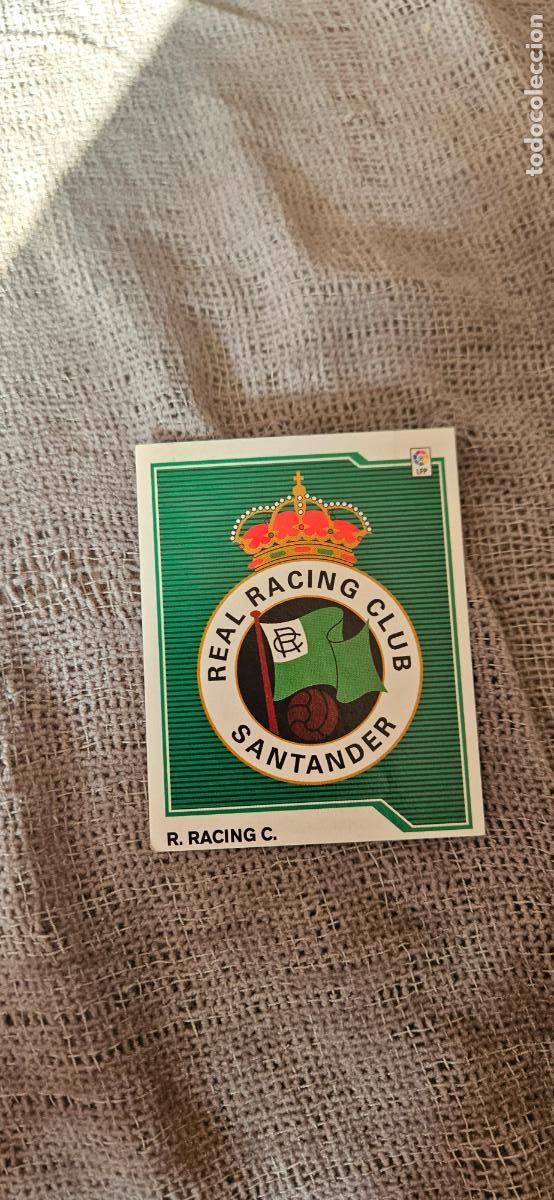 Cromos de Futebol: escudo � Racing de Santander � LIGA ESTE 2007 2008 07 08 sin pegar