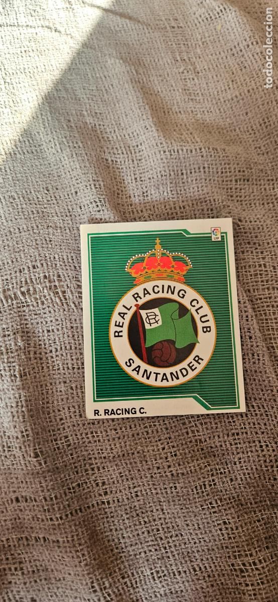Cromos de Futebol: escudo � Racing de Santander � LIGA ESTE 2007 2008 07 08 sin pegar