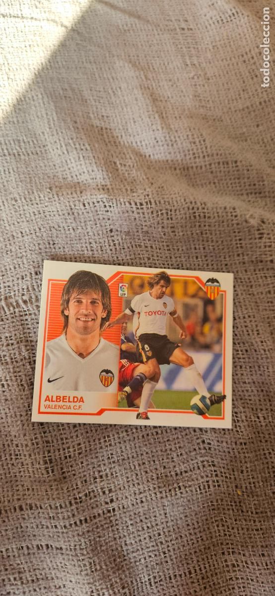 Football Stickers: albelda � Valencia � LIGA ESTE 2007 2008 07 08 sin pegar