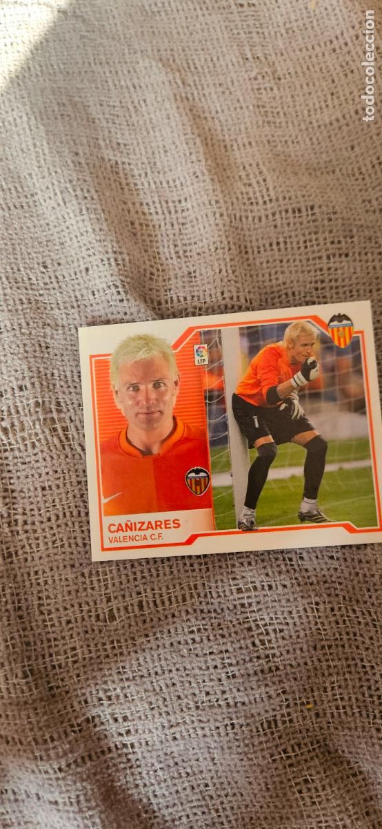Football Stickers: Ca&ntilde;izares � Valencia � LIGA ESTE 2007 2008 07 08 sin pegar