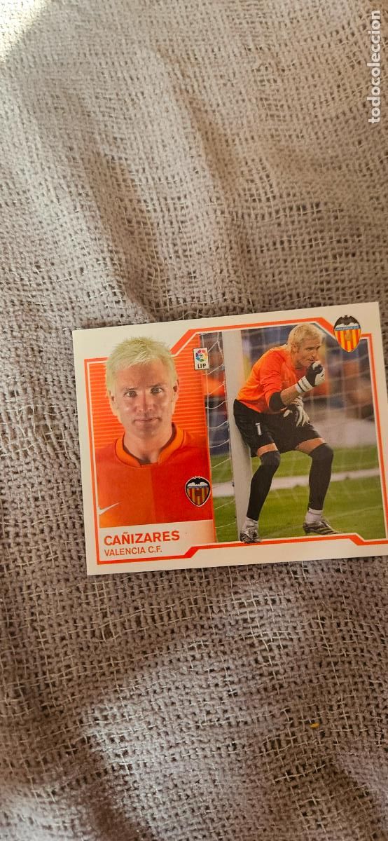 Football Stickers: Ca&ntilde;izares � Valencia � LIGA ESTE 2007 2008 07 08 sin pegar