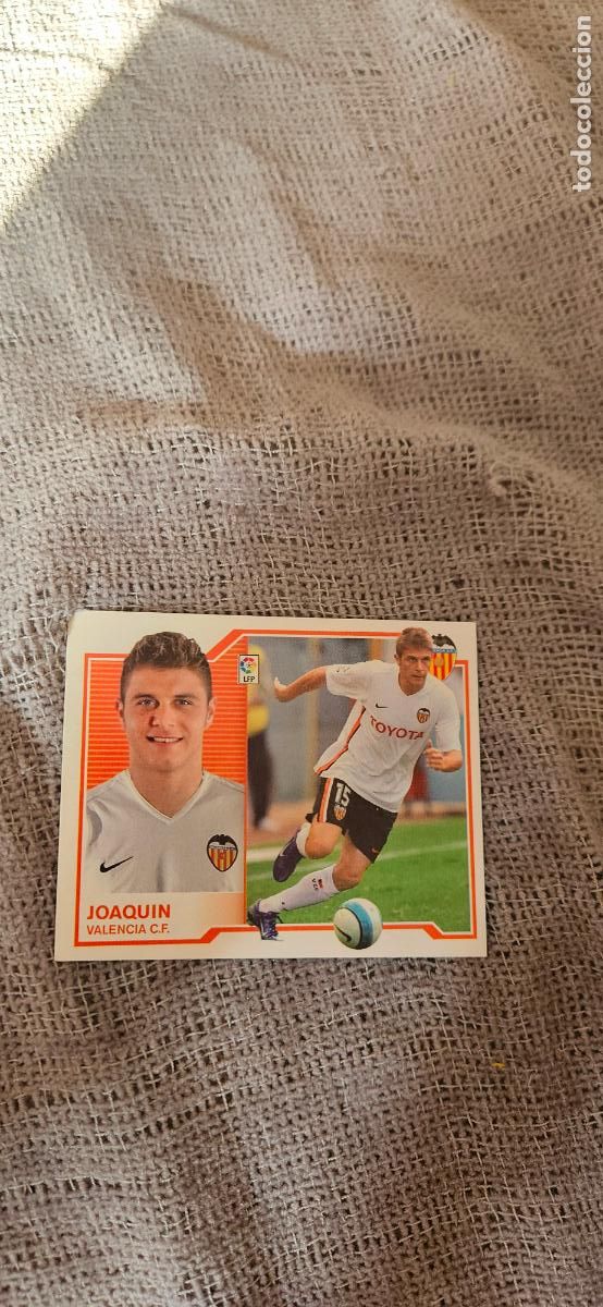 Football Stickers: Joaqu&iacute;n � Valencia � LIGA ESTE 2007 2008 07 08 sin pegar