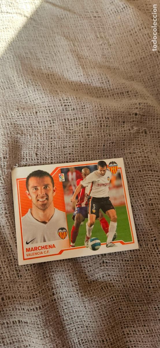 Fu&szlig;ball-Sticker: marchena � Valencia � LIGA ESTE 2007 2008 07 08 sin pegar