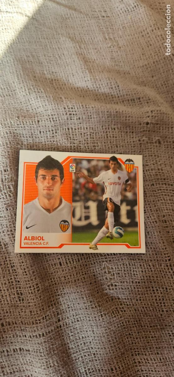 Fu&szlig;ball-Sticker: albiol� Valencia � LIGA ESTE 2007 2008 07 08 sin pegar