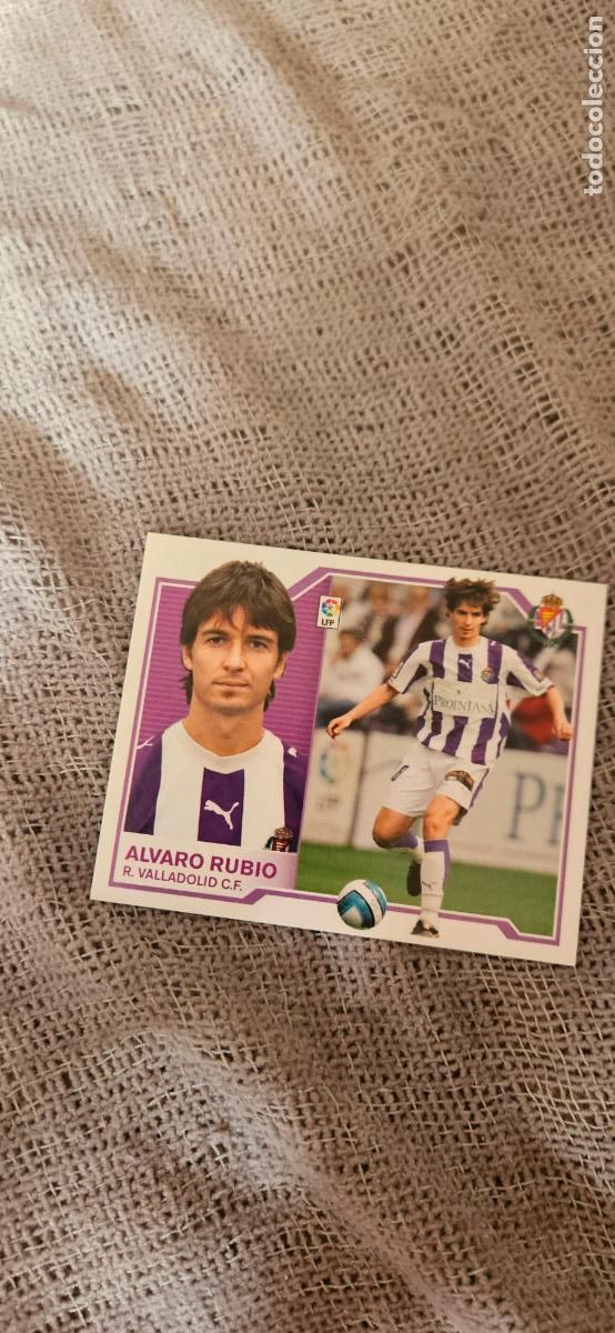 Fu&szlig;ball-Sticker: alvaro rubio � Valladolid � LIGA ESTE 2007 2008 07 08 sin pegar