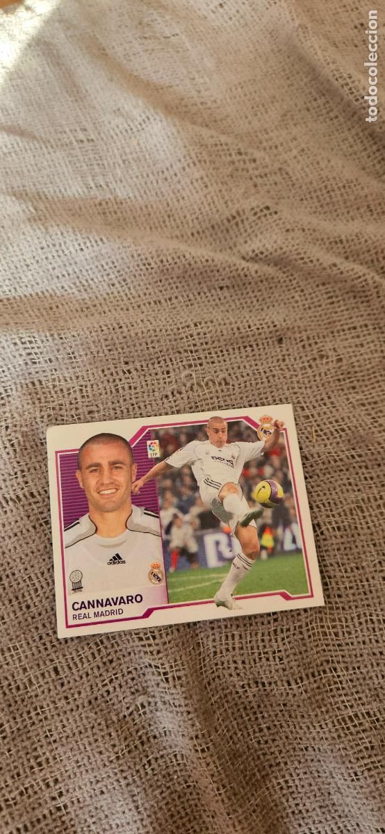 Cartes &agrave; collectionner de Football: Cannavaro � Real Madrid � LIGA ESTE 2007 2008 07 08 sin pegar