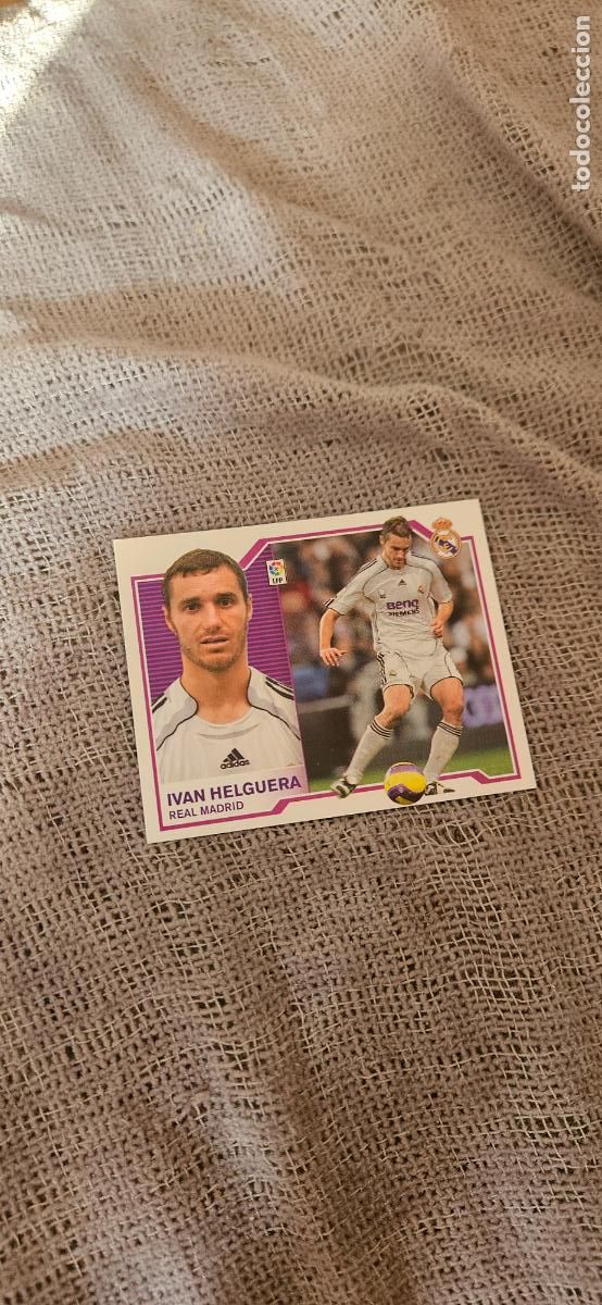 Cartes &agrave; collectionner de Football: Ivan helguera � Real Madrid � LIGA ESTE 2007 2008 07 08 sin pegar