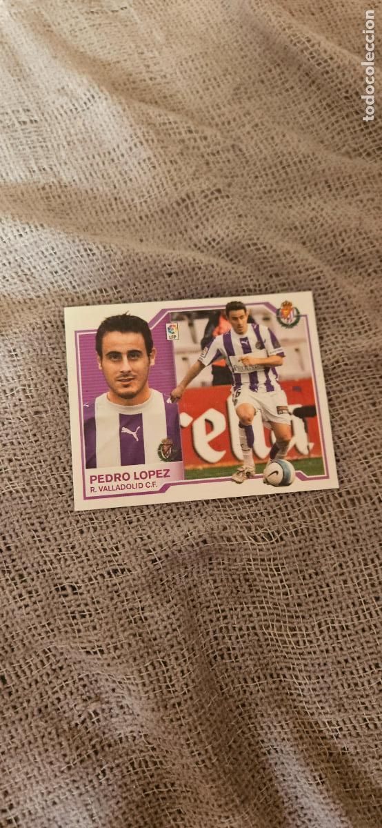 Cromos de f&uacute;tbol: pedro lopez� Valladolid � LIGA ESTE 2007 2008 07 08 sin pegar