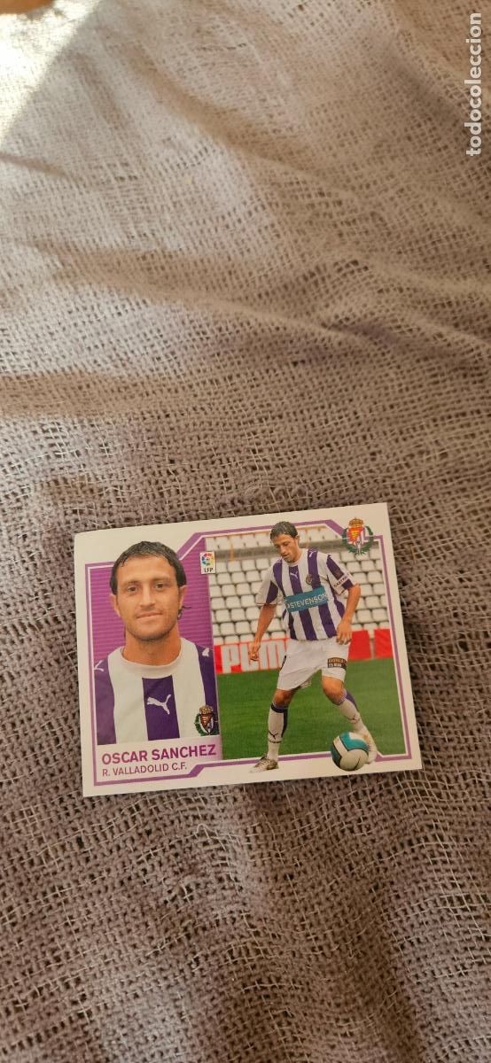 Cromos de f&uacute;tbol: oscar sanchez f � Valladolid � LIGA ESTE 2007 2008 07 08 sin pegar