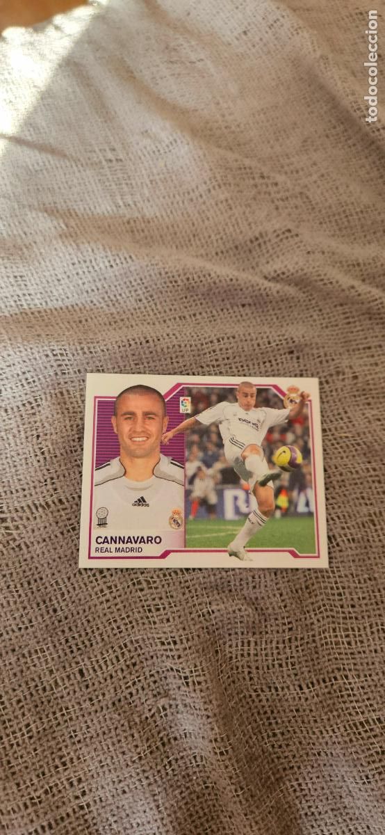 Cromos de f&uacute;tbol: Cannavaro � Real Madrid � LIGA ESTE 2007 2008 07 08 sin pegar