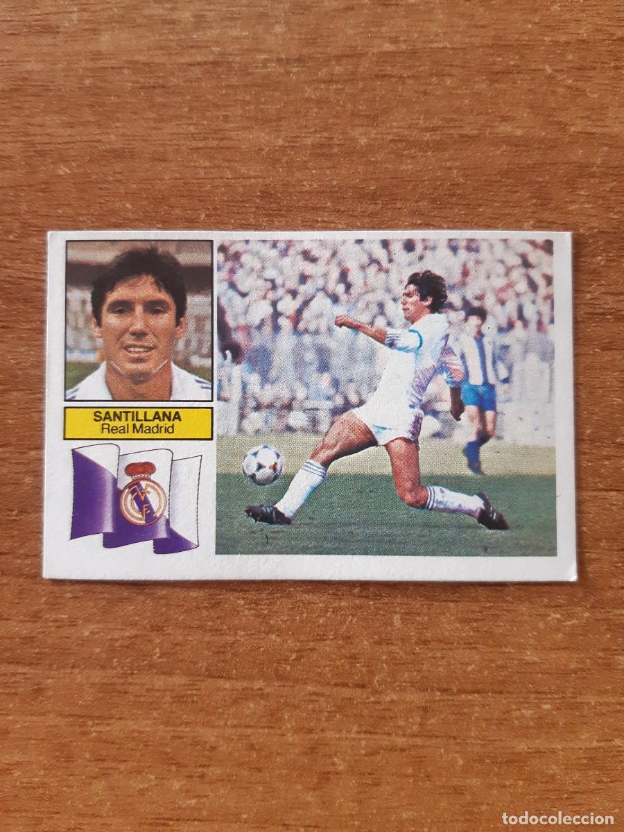 Cromos de f&uacute;tbol: Santillana (Real Madrid) Versi&oacute;n dif&iacute;cil sin publicidad Liga 82-83 ESTE. Nunca pegado, sin pegar