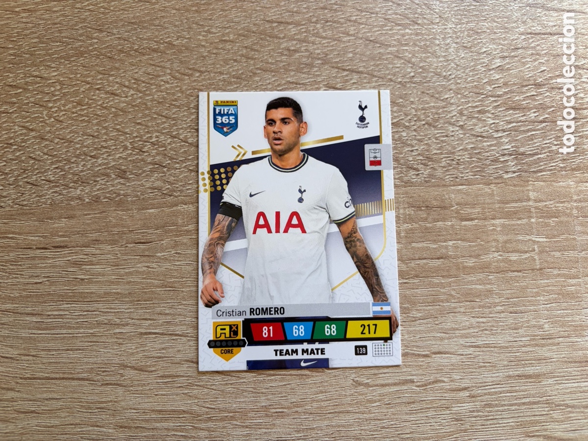 Cromos de f&uacute;tbol: 139 CRISTIAN ROMERO ADRENALYN XL FIFA 365 2023 TOTTENHAM HOTSPUR