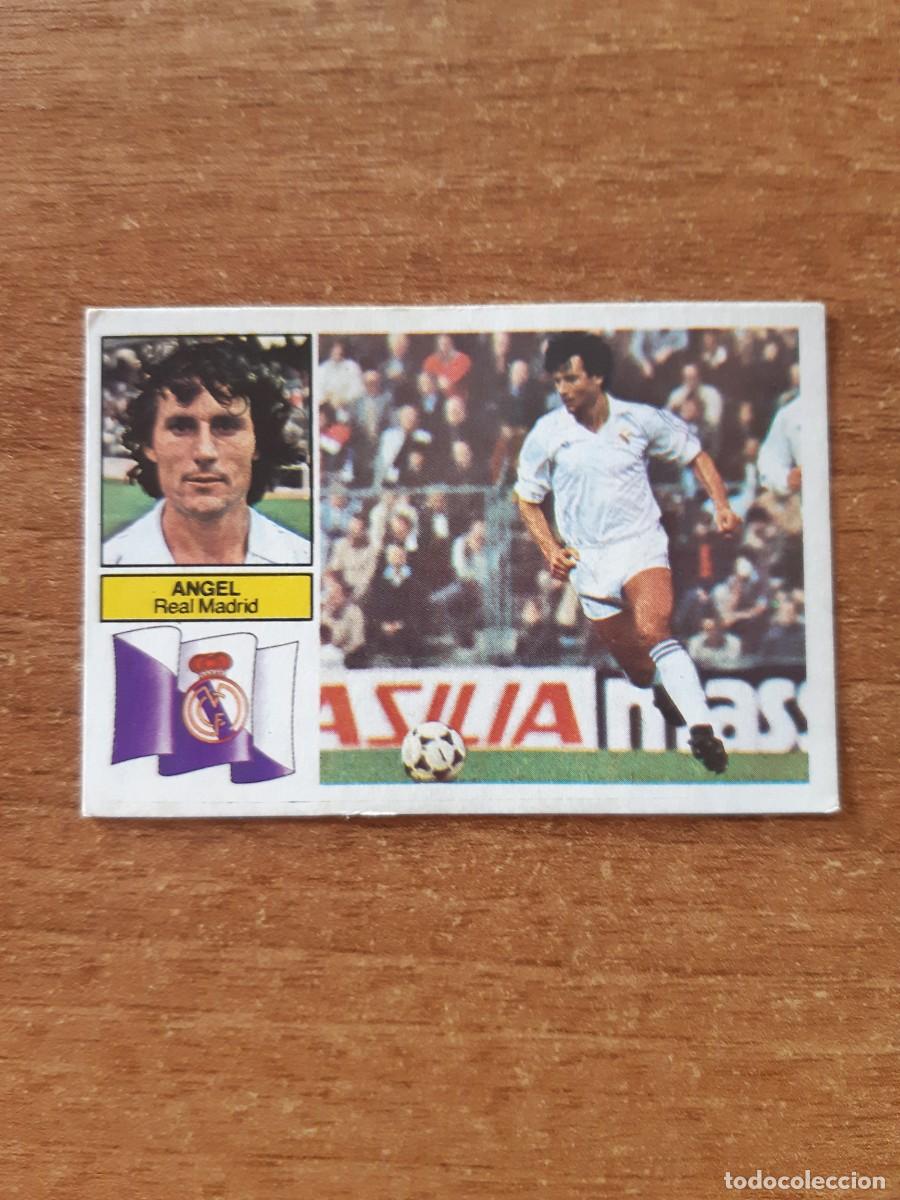 Cromos de f&uacute;tbol: &Aacute;ngel (Real Madrid) Versi&oacute;n dif&iacute;cil sin publicidad Liga 82-83 ESTE. Nunca pegado, sin pegar