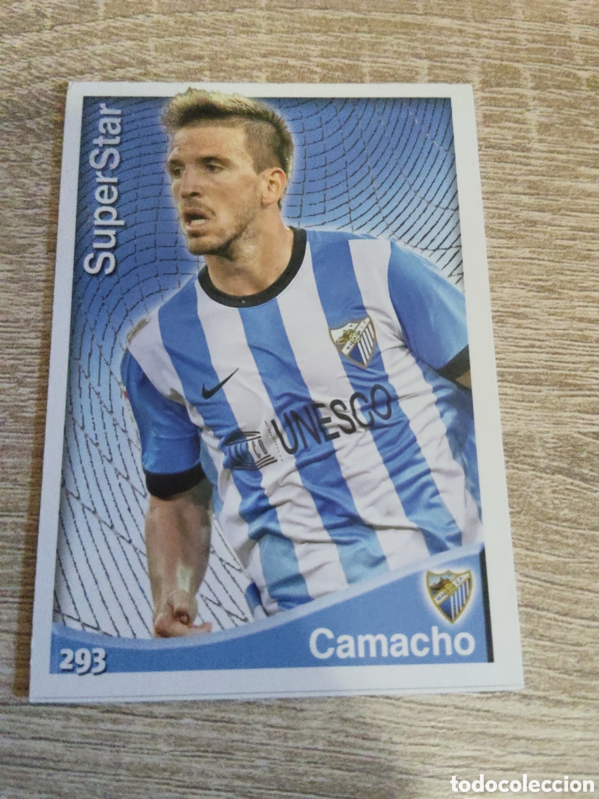 Cromos de f&uacute;tbol: Mundicromo las fichas de la liga 2015 293 Camacho super Star M&aacute;laga