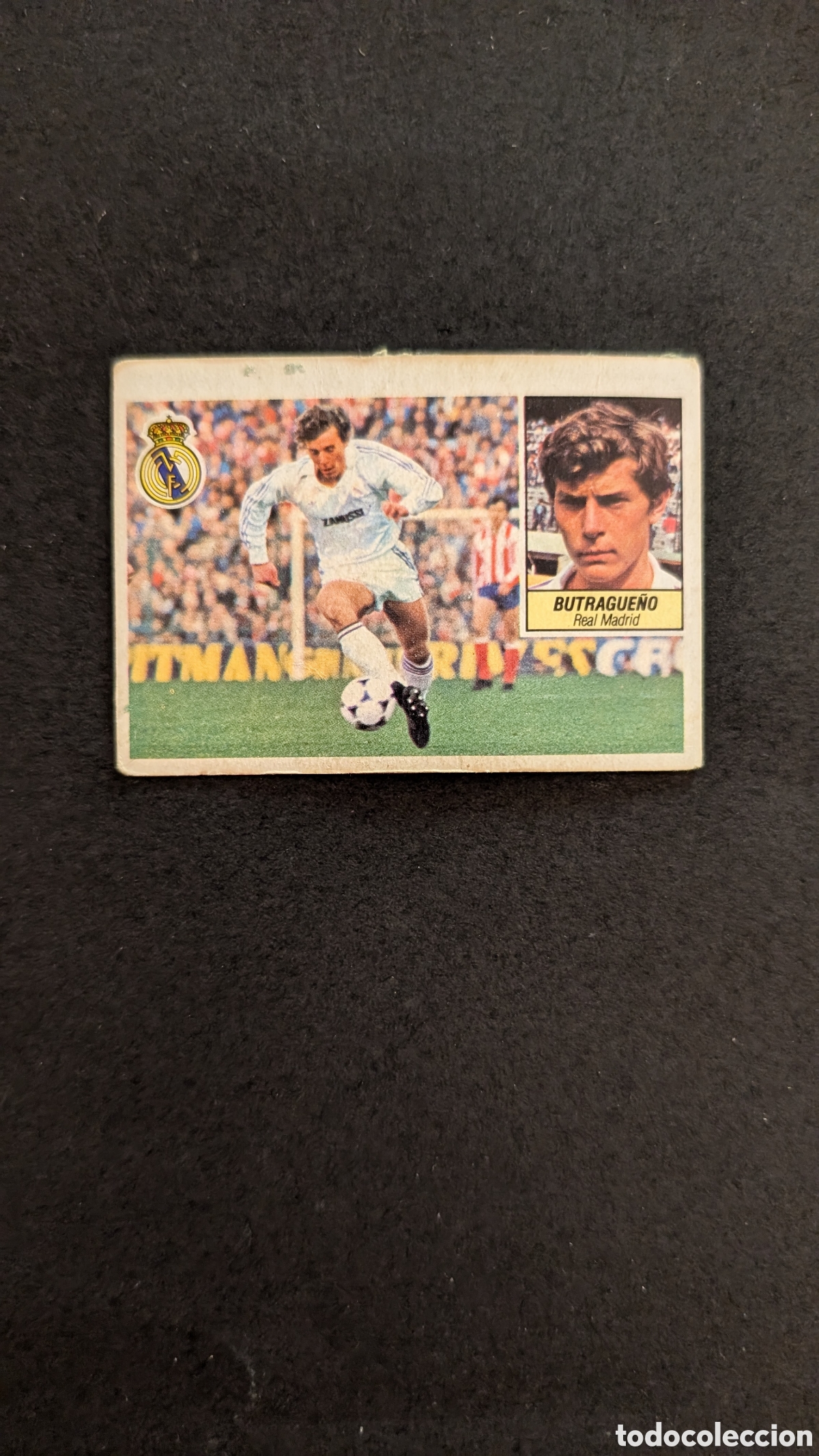 Fu&szlig;ball-Sticker: L1 BUTRAGUE&Ntilde;O REAL MADRID LIGA ESTE 1984/85 84 85 DESPEGADO RECUPERADO