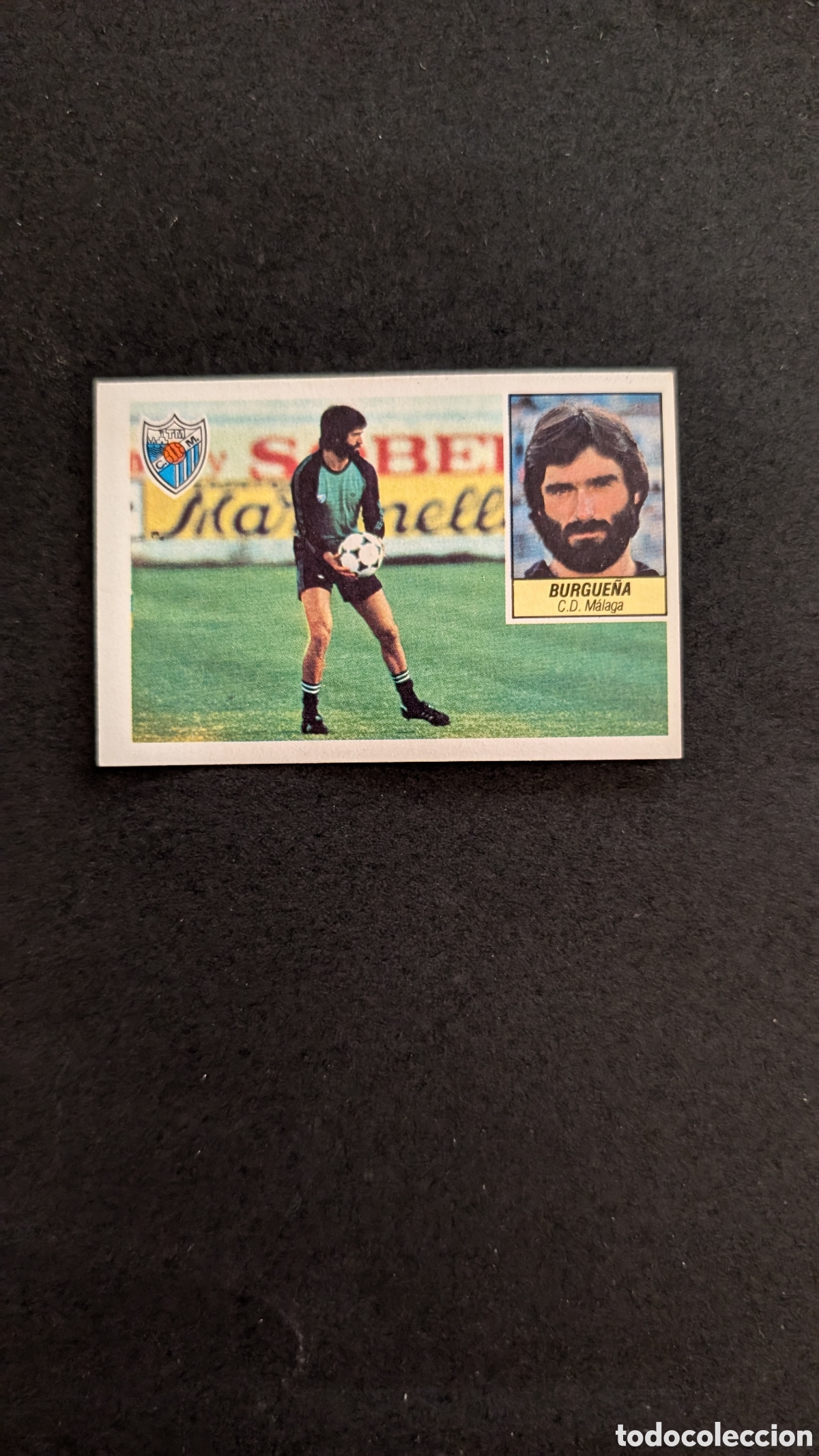 Cromos de f&uacute;tbol: L1 BURGUE&Ntilde;A MALAGA BAJA LIGA ESTE 1984/85 84 85 DESPEGADO RECUPERADO