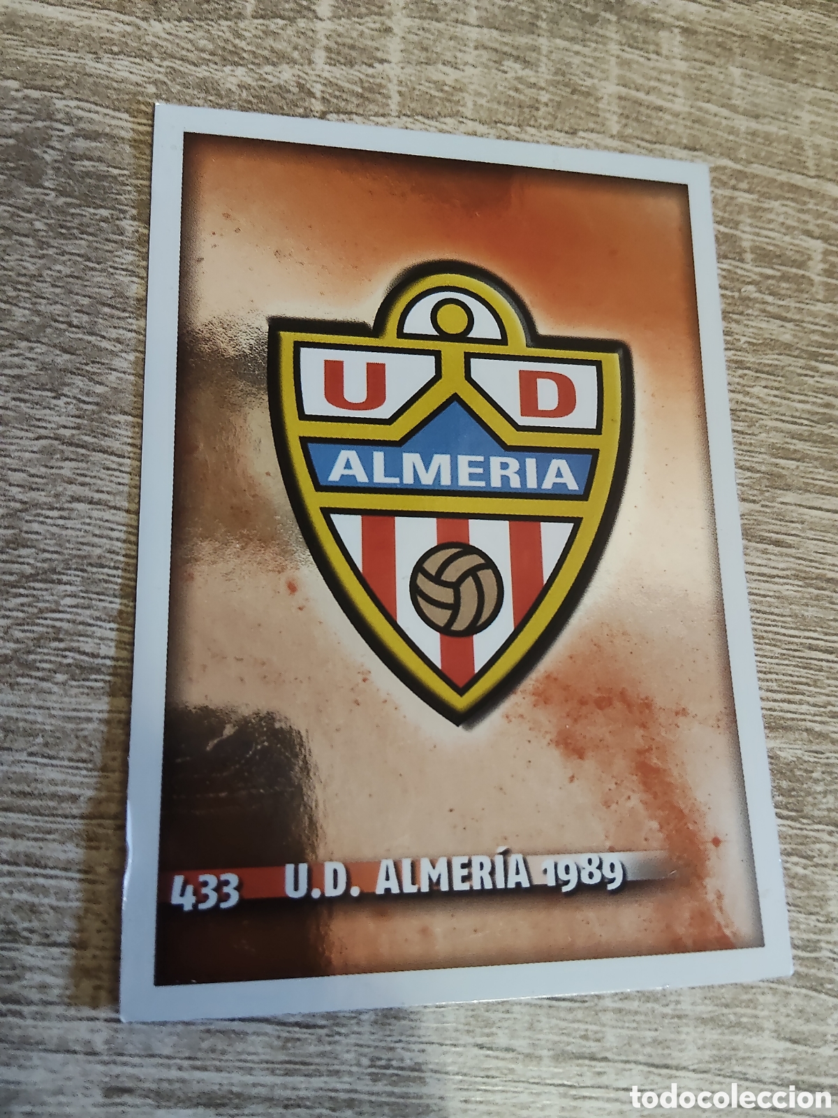 Cromos de f&uacute;tbol: Mundicromo las fichas de la liga 2015 433 escudo Almer&iacute;a