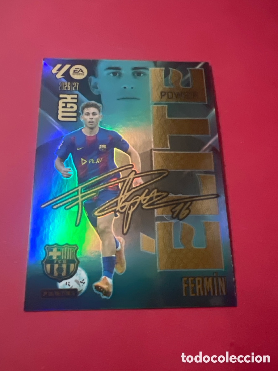 Cromos de f&uacute;tbol: C4628. 6P FERMIN FC BARCELONA ELITE POWER FICHAS ALBUM MEGACRACKS 2026 2027 MGK 26 27