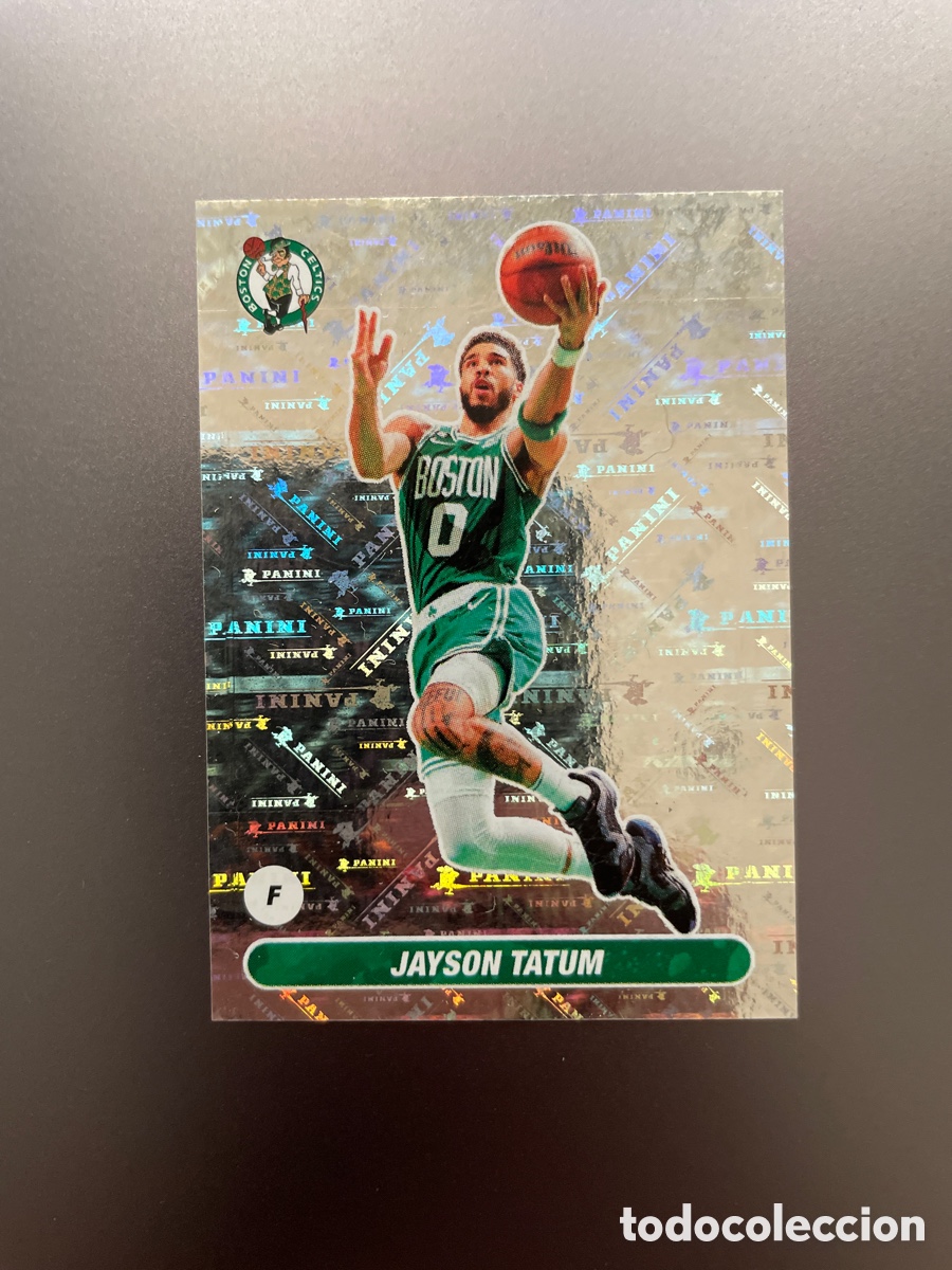 Cromos de f&uacute;tbol: Jayson Tatum 112 paralelo Panini Stickers NBA 2023 Boston Celtics