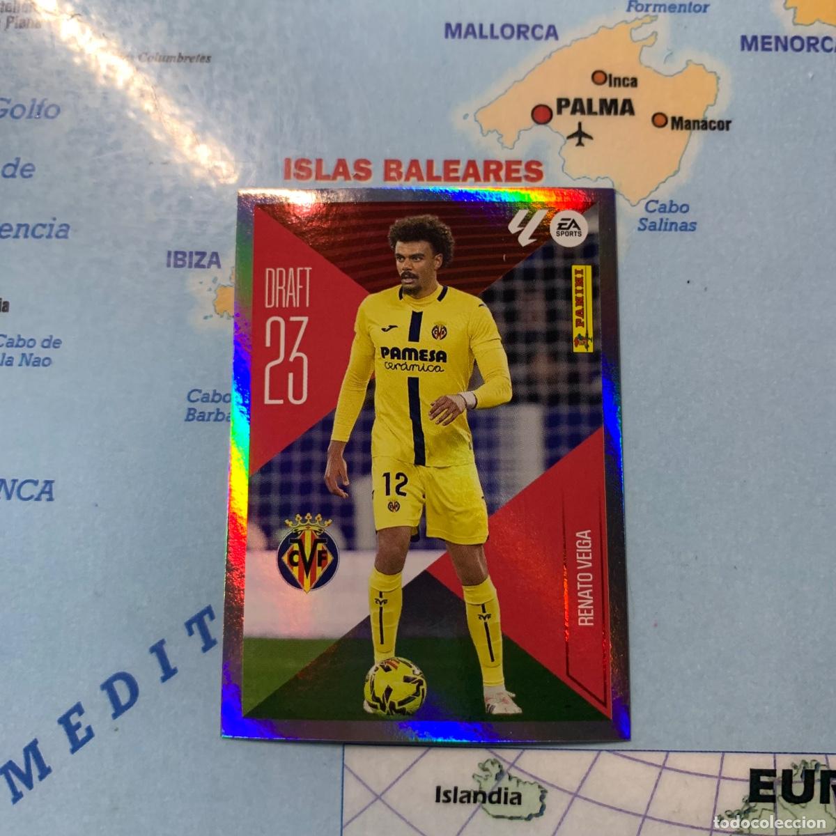 Cromos de f&uacute;tbol: Renato Veiga draft 23 n&uacute;mero 20 Del Villarreal cromo de la liga este 26-27 2026-2027