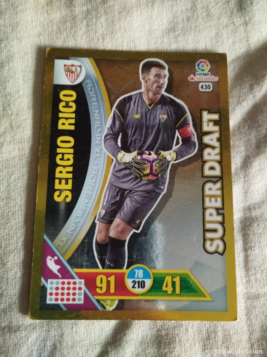 Cromos de f&uacute;tbol: Sergio Rico Adrenalyn XL 2016-17 Super Draft